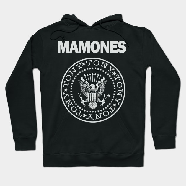 Tony Mamone (Mamones) Punk Band DOUBLE SIDED Hoodie by Shirts with Words & Stuff